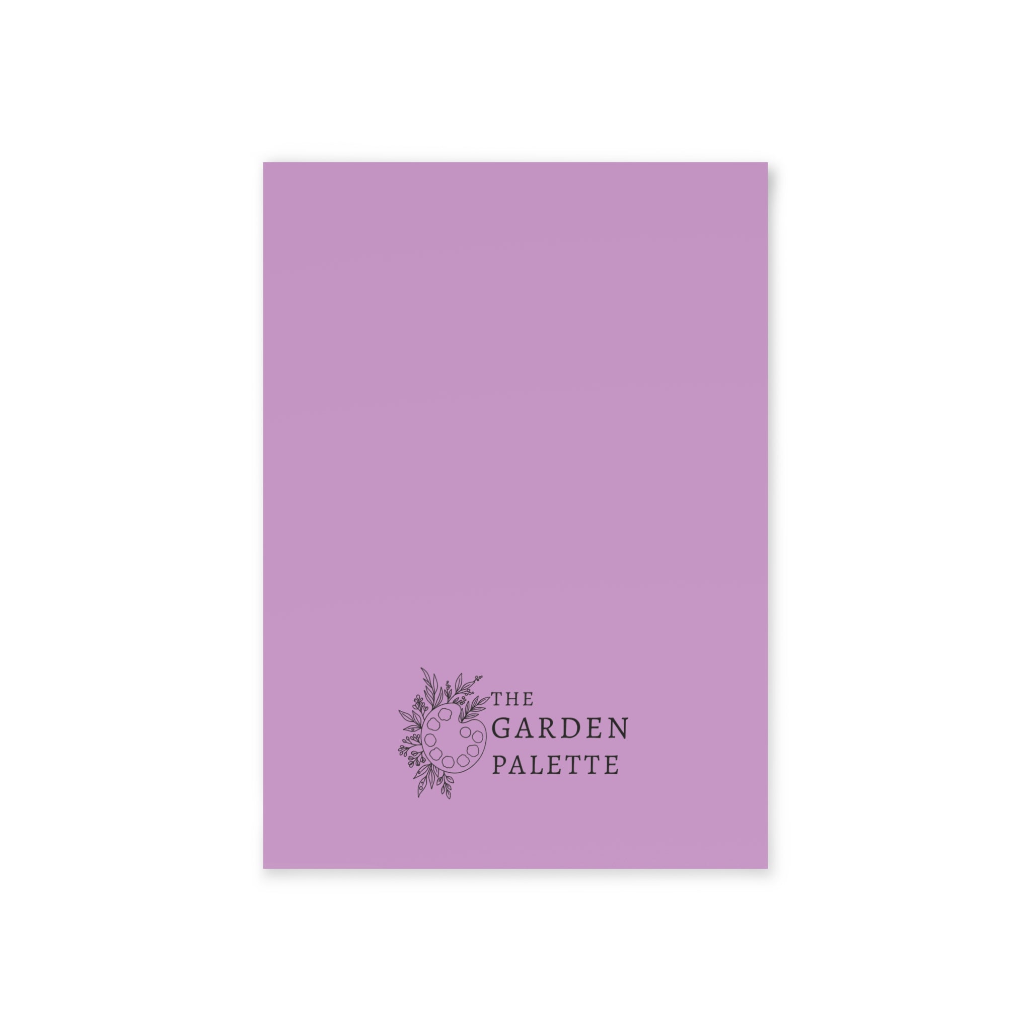 Plain purple backside of card