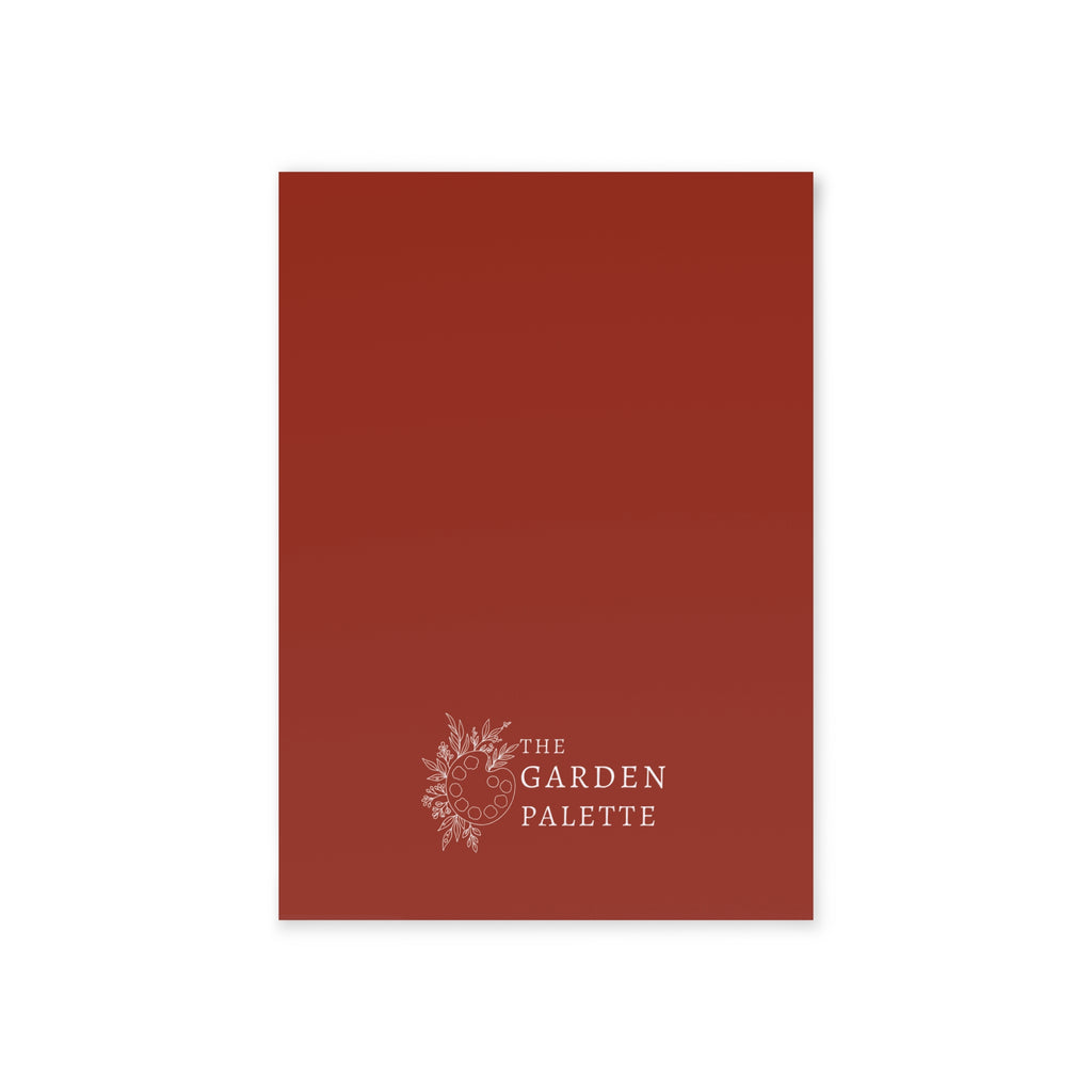 Plain red backside of card