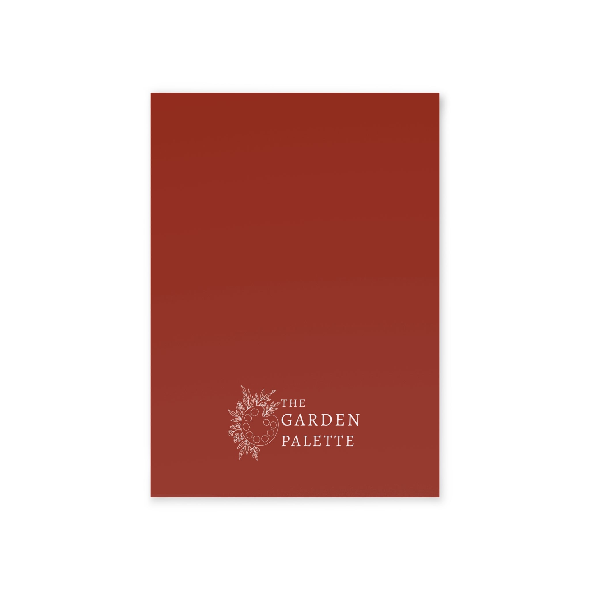 Plain red backside of card