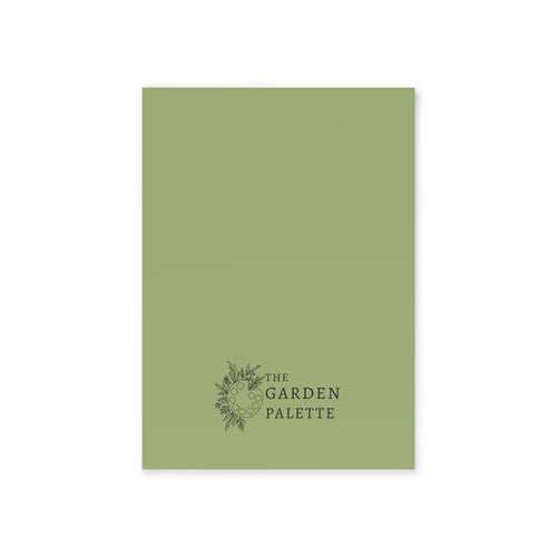 Plain green backside of card