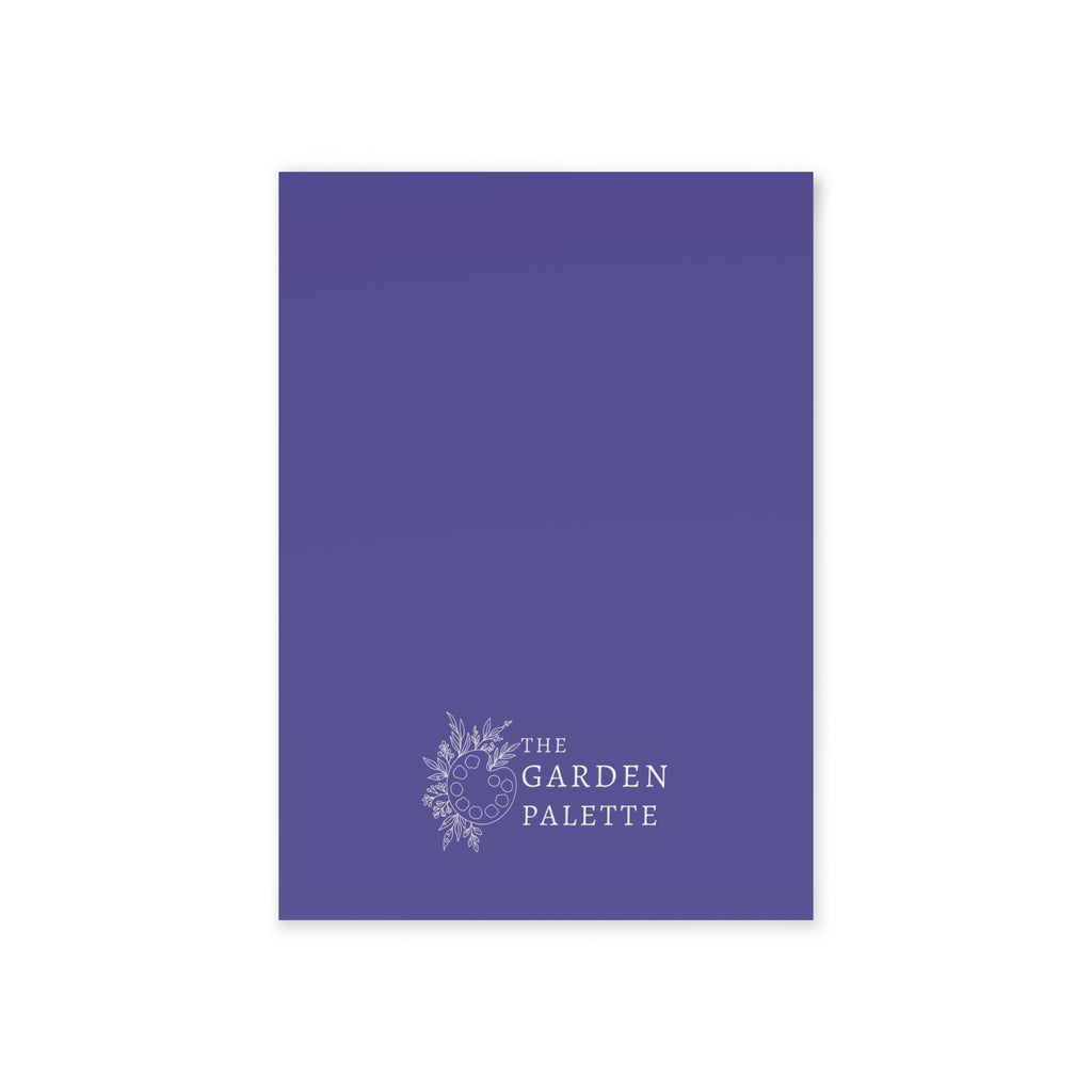 Plain blue backside of card