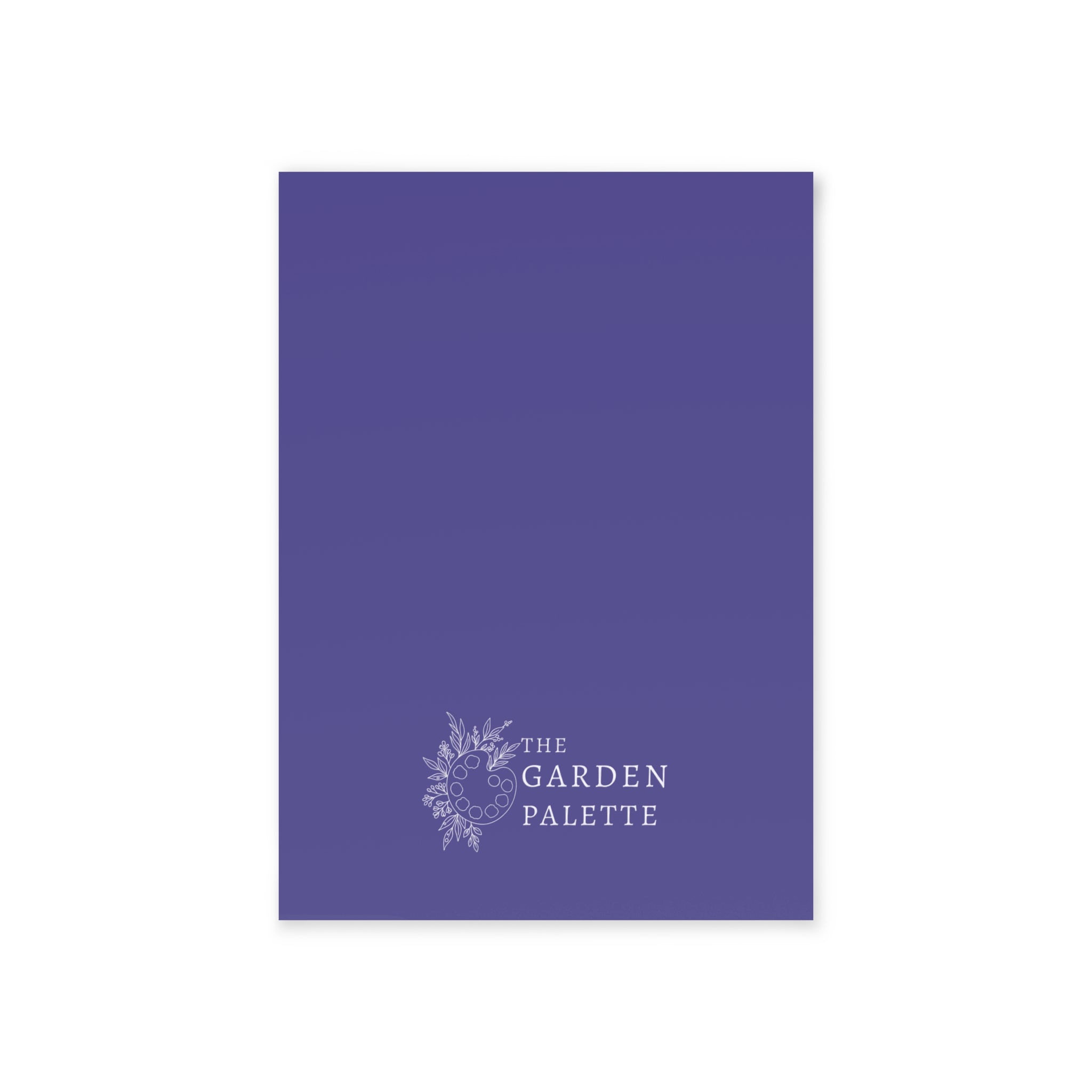 Plain blue backside of card