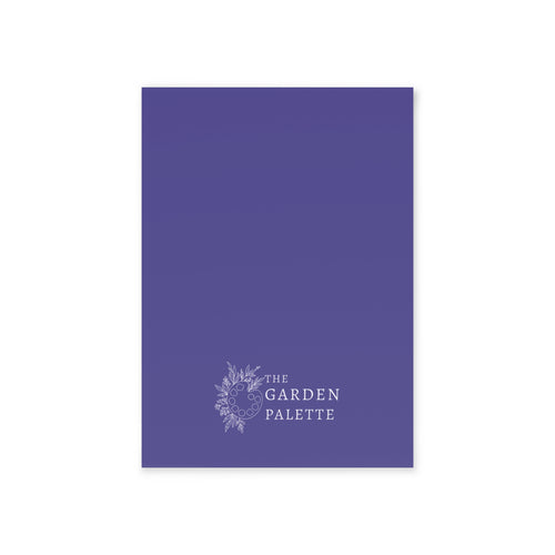 Plain blue backside of card