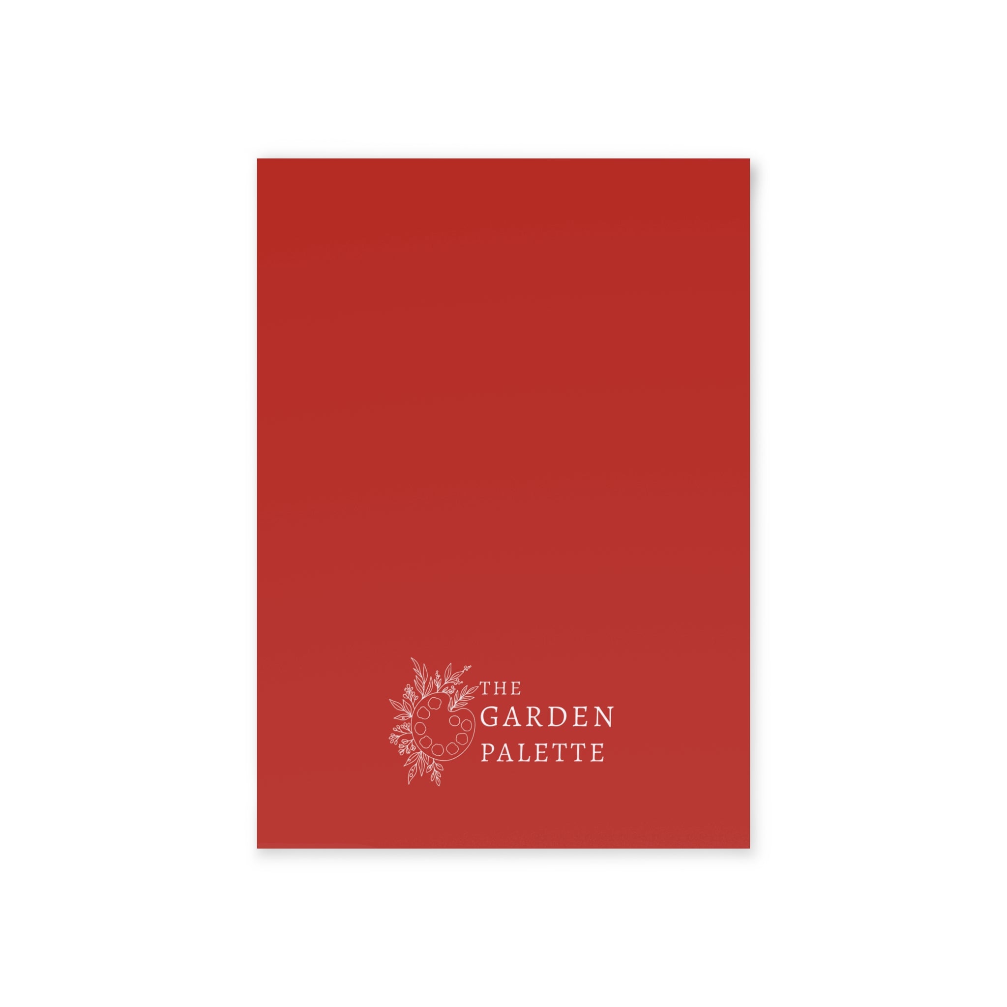 Plain red backside of card
