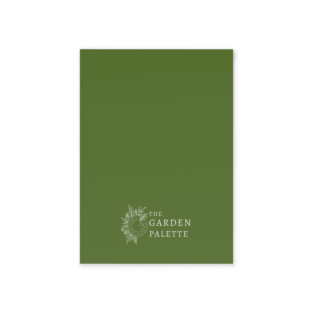 Plain green backsde of card