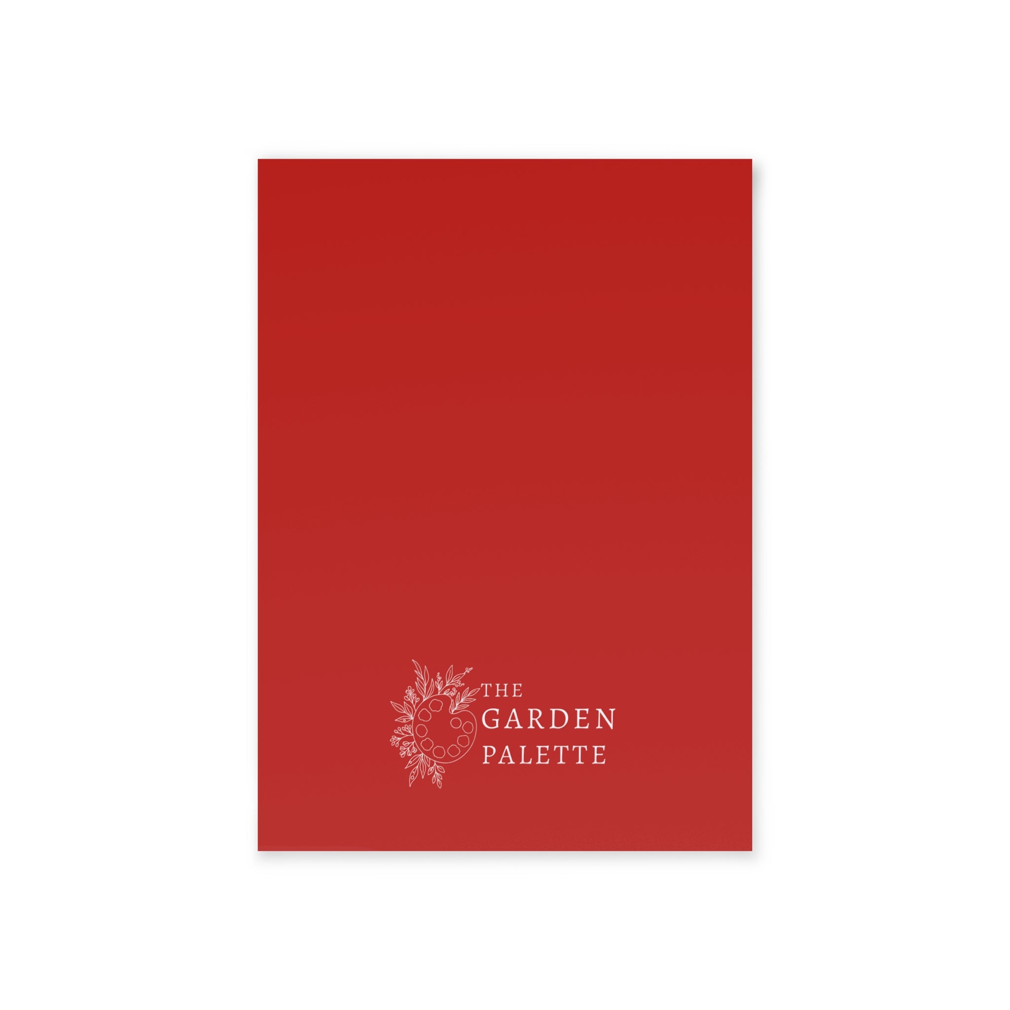 Plain red backside of card