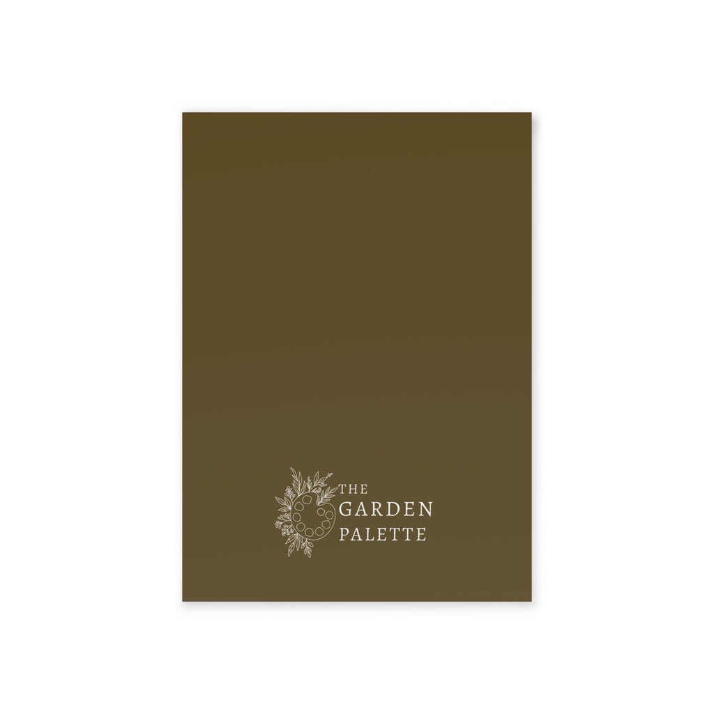 Plain brown backside of card