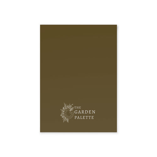 Plain brown backside of card